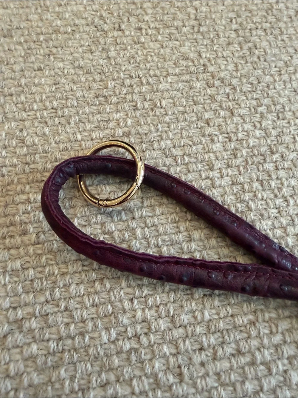 Dark Plum Dog Leash Vegan Leather (4ft)